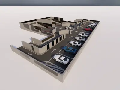 Parking-Parking Lot 3D model