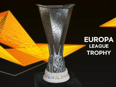 UEFA Europa League Trophy Low-poly 3D model