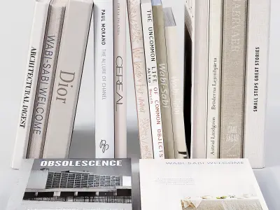 Book Stack Set 06 3D model