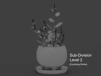 Xerosicyos danguyi Low-poly 3D model