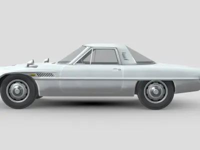 Mazda Cosmo 1967 Low-poly 3D model