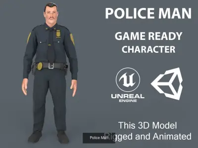 Character Collection Game Ready different body poses in