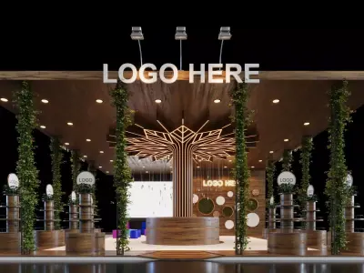 Exhibition Stand - 10m x 12m 3D model - 120m 3D model  3D model