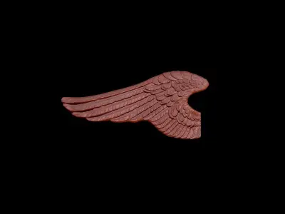 3D Model Wings angel wing 3D print model