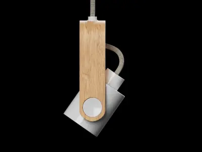 Wooden Pendant 3D model