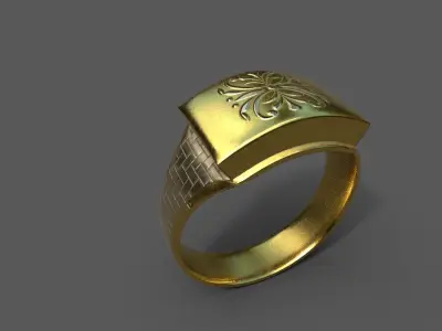 High-Quality 3D Ring Model Pack 4 Low-poly 3D model