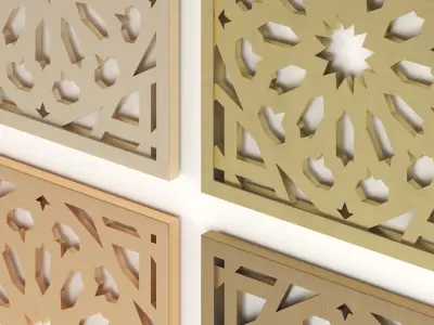 Arabic Islamic pattern 3D model