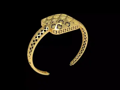 Fusion Gold Wristband RABBW08 3D print model