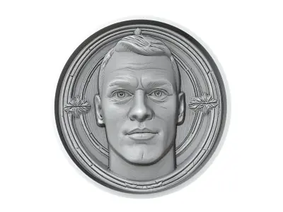 Manuel Neuer Footballer Medallion 3D print model