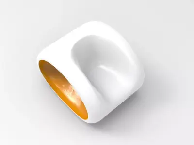 Kumba Chair Low-poly 3D model