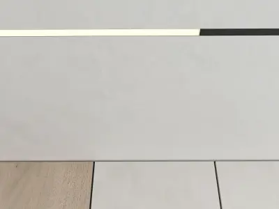 TV wall set 30 3D model