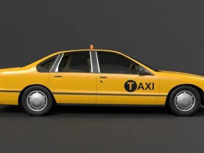 TAXI US CITY 3D model