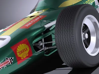 Lotus 49 1967-1970 VRAY 3D model