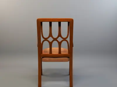 chair wooden Free low-poly 3D model purchase