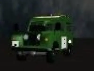 LAND ROVER POLICE Low-poly 3D model