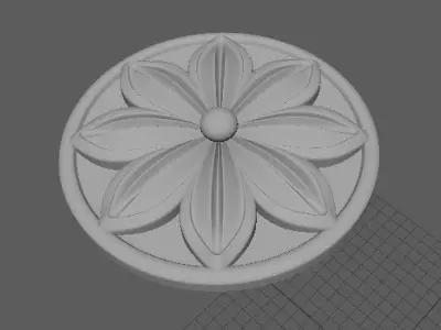 rosette flower 3D model order