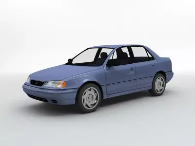 1994 Hyundai Elantra 4 Door Sedan 3D model