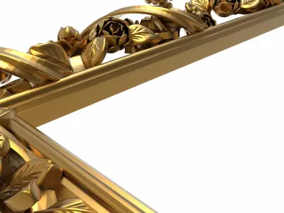 carved frame 3D model 35
