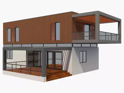 House modern Free 3D print model