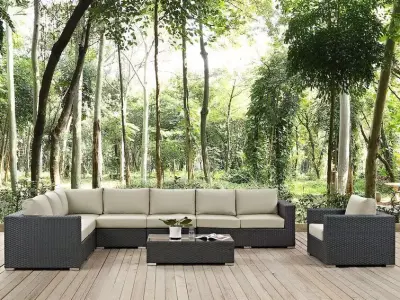 Person Seating Group with Sunbrella Cushions 3D model