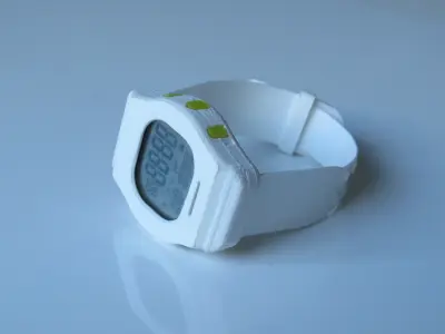 Fitness Watch with Heart Rate Sensor Free 3D print model