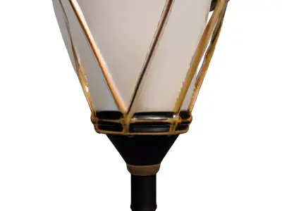 Art Deco Modern Luxury Wall Sconce Low-poly 3D model