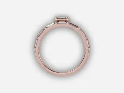 engagement ring 3D print model 35