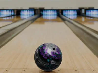 Bowling Ball Andromeda Free 3D model