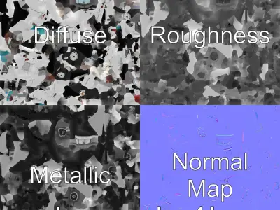 Jaguar XJR-9 Race Car with V12 Engine Low-poly 3D model