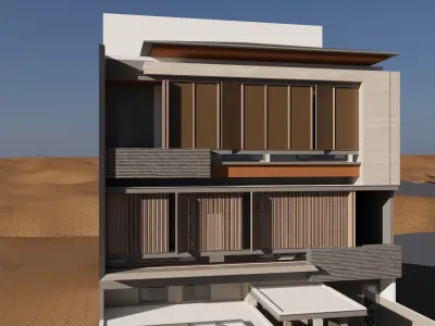 3D EXTERIOR MODERN 3D model
