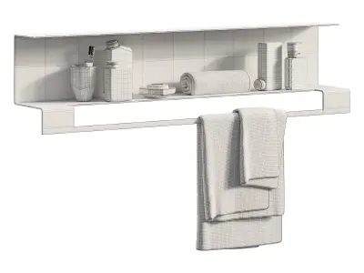 Bathroom Decorative Set 3D model