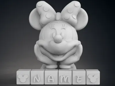 Minnies Letter Blocks 3D print model
