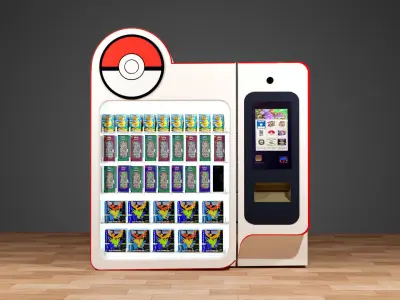 Pokemon Vending Machine Low-poly 3D model