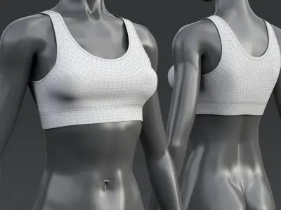 Nike Classic Sports Bra  3D model