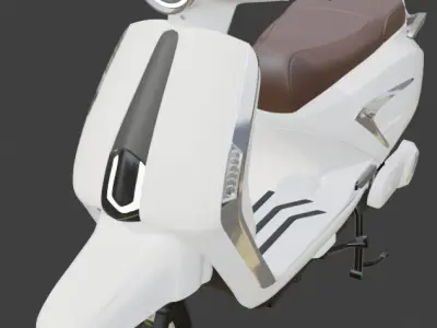E-bike Electric Scooter Scale Model 3D model