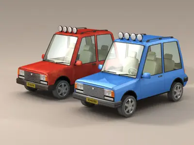 Cartoon Suv 3D model