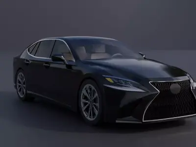 Generic Luxury Sedan 2 Low-poly 3D model