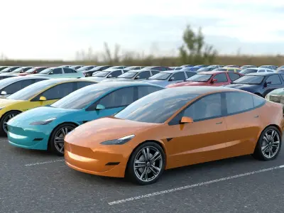 R3DP AMERICAN CARS LOW-POLY PBR COLLECTION - 70 Total Vehicles Low-poly 3D model