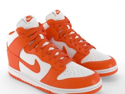 Nike Dunk High PBR Low-poly 3D model