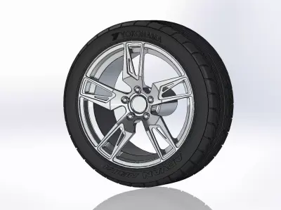 Wheel 18inch American Racing VF100 Scalpel for scale model 3D print model