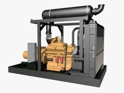 Natural Gas Generator Model 3D model