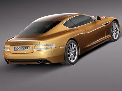 Aston Martin Virage 2012 3D model