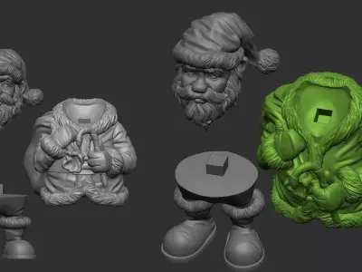 Santa claus 3d print STL  3D print model