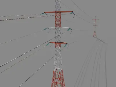 Electricity Pole 27 3D model