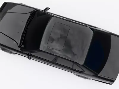 BMW E34 Low-poly 3D model