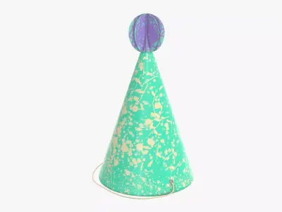 Party funny hat 02 3D model