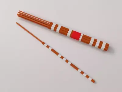 Sparkler Firework 3D model