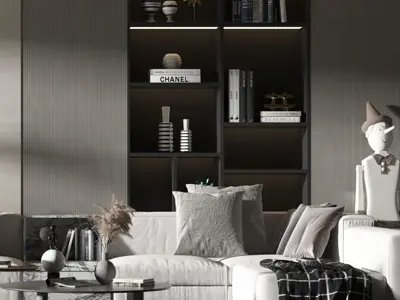 Luxury Room Style Modern Living 3D model