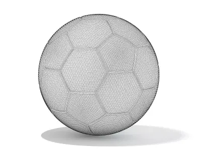 Football soccer ball 3D model