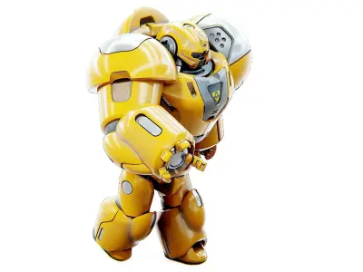 BATTLE DROID GOLIATH  Rigged for Unreal Engine - Unity - MIXAMO  3D model
